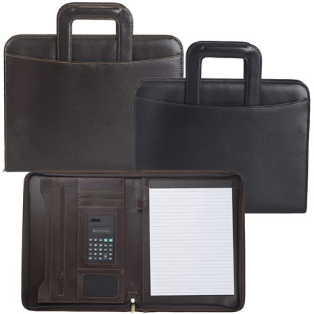 תיק פולדר מסמכים דמוי עור עם ידיות נשיאה FOLDER A4