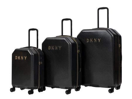 סט 3 מזוודות קשיחות אופנתיות DKNY Donna Karan Allure 2.0