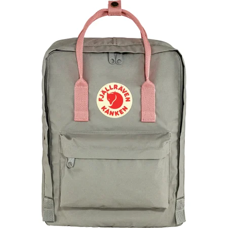 תיק גב אופנתי קאנקן קלאסי אפור/ורוד KANKEN Classic Fog Grey-Pink