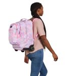 תיק גב גלגלים טרולי ג'נספורט דרייבר 8 פרחים Jansport Driver 8 Neon Daisy