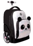 תיק טרולי לבית ספר Super Junior XD Panda כסוף/שחור