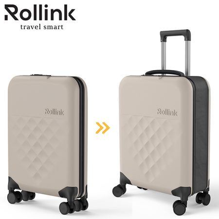 מזוודת עלייה למטוס מתקפלת 4 גלגלים ROLLINK FLEX