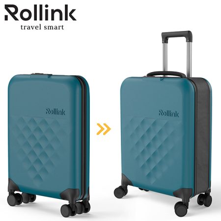 מזוודת עלייה למטוס מתקפלת 4 גלגלים ROLLINK FLEX