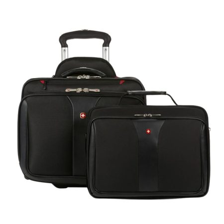 תיק גלגלים למחשב עד "17 + תיק נוסף נשלף למחשב 15.6״ SWISS WENGER Patriot