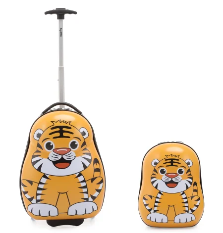 סט מזוודת ילדים 16״ + תיק גב תואם לעלייה למטוס ZOOLITTLE