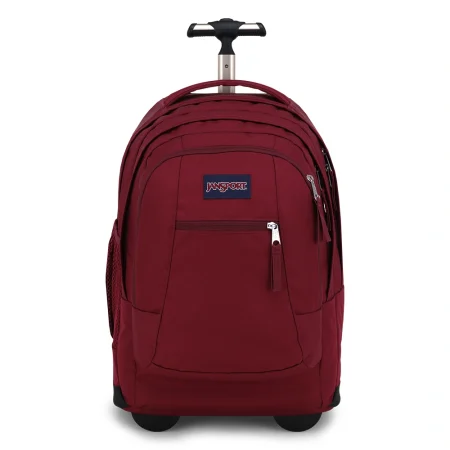 תיק גב גלגלים טרולי ג'נספורט דרייבר בורדו Jansport Driver 8 Russet Red