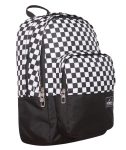 תיק גב 3 תאים אאוטדור שחור/לבן משבצות OUTDOOR Nautical