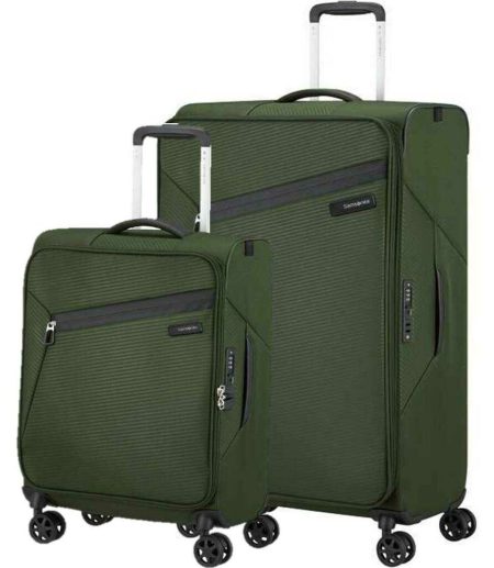זוג מזוודות סמסונייט גדולה + קטנה קלות משקל Samsonite Litebeam